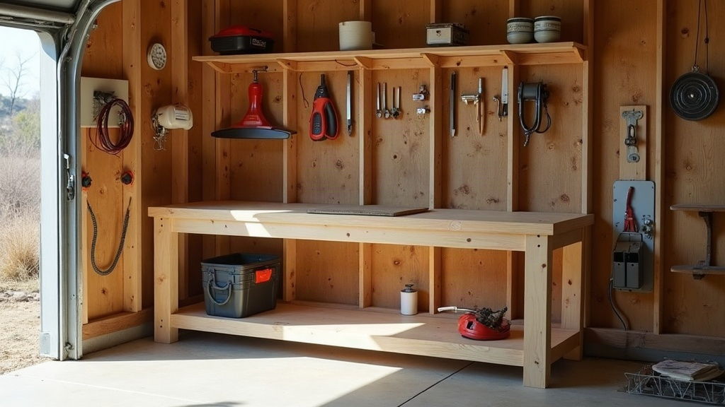 Building a Fold-Down Workbench for a One-Car Garage Corner