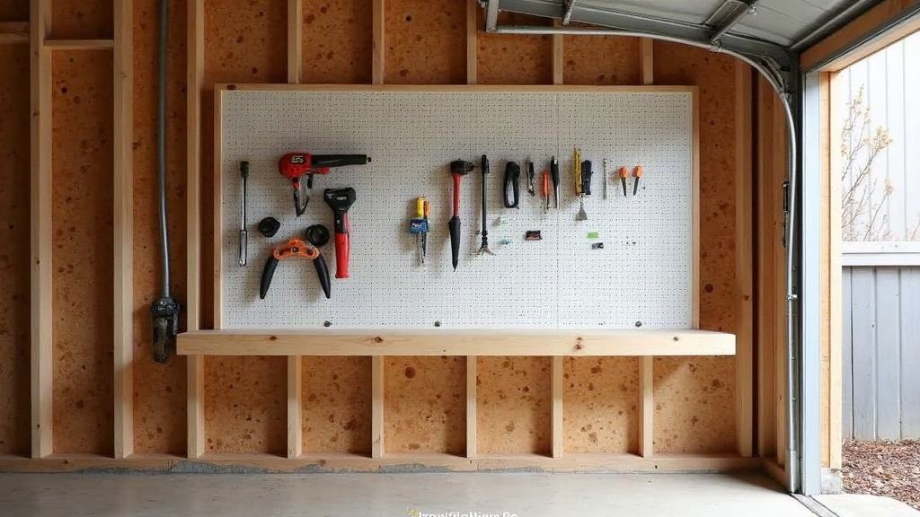 Building a Simple Pegboard Tool Wall for a Garage With Sloped Studs