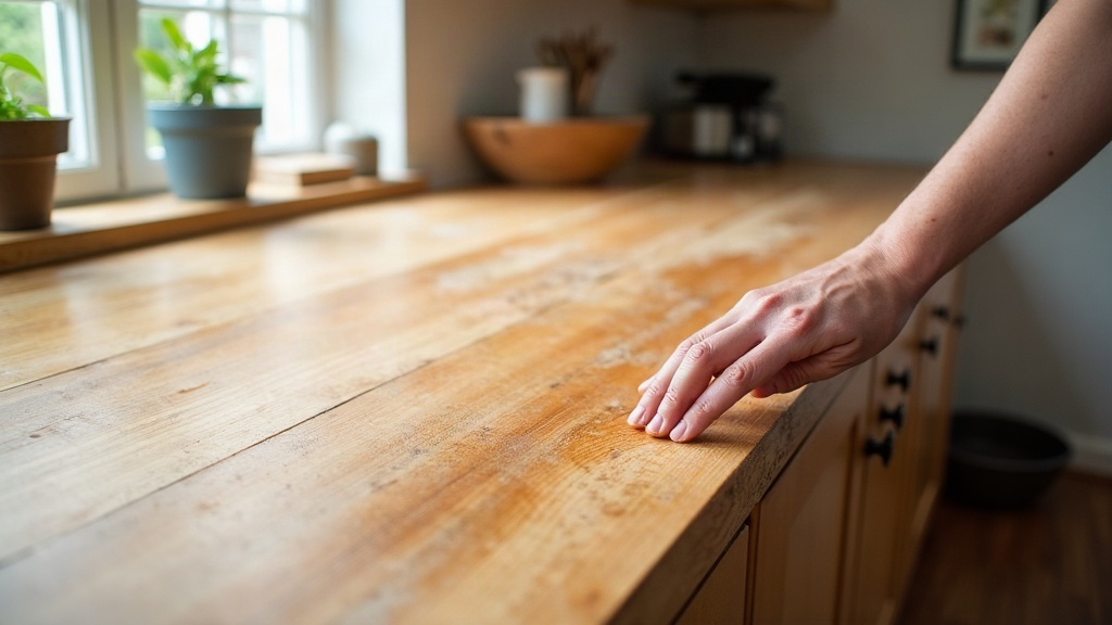 Refinishing a Water-Stained Butcher Block Countertop